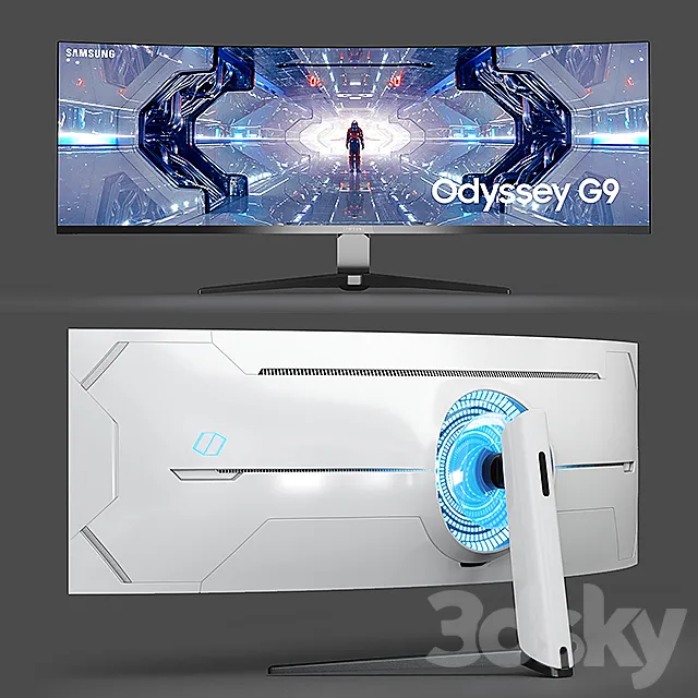 Samsung Gaming Monitor Odyssey G9 48.9 " 3D Model