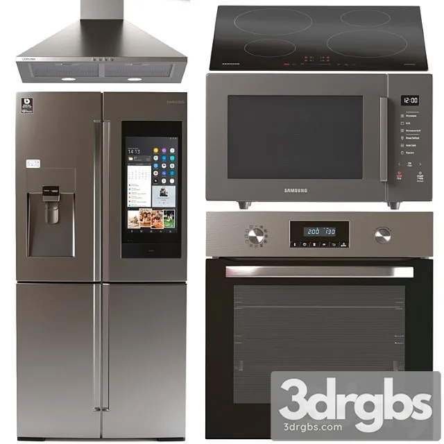 Samsung Kitchen Appliance Pack 3 3D Model Free