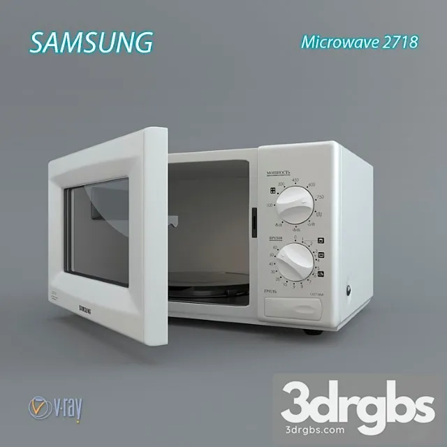Samsung microwave2718 2 3D Model Free