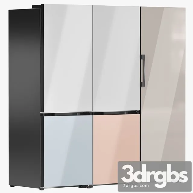 Samsung Refrigerator Collection 04 3D Model Free
