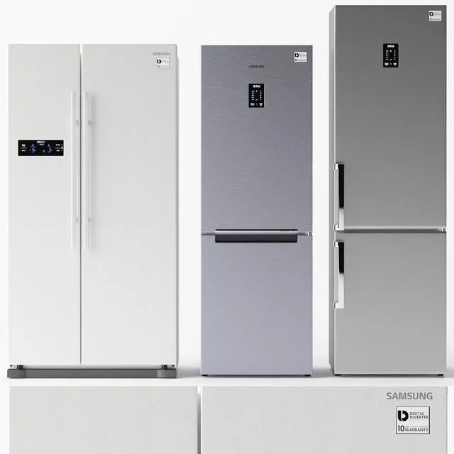 Samsung refrigerator set 3D Model
