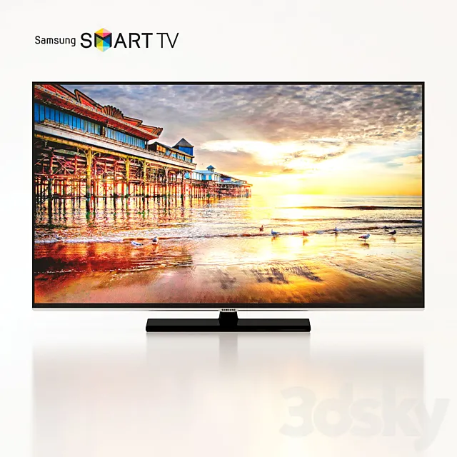 Samsung Smart TV UE48H5500AK 2014 3D Model