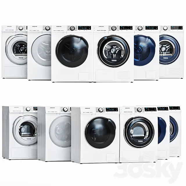 Samsung washer and dryer 3DModel