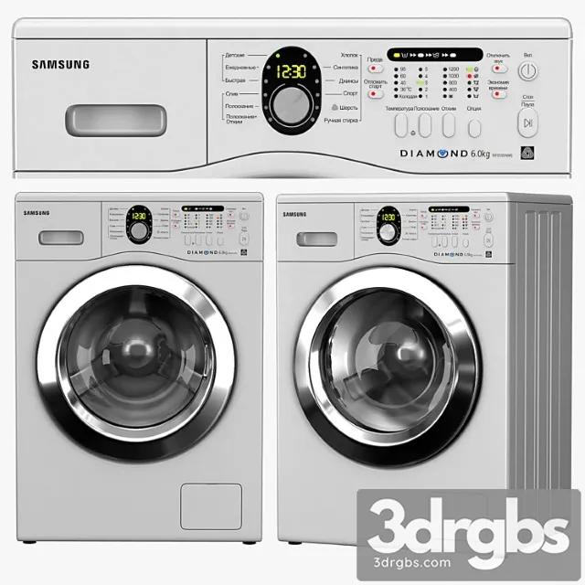 Samsung Washing Machine 3D Model Free