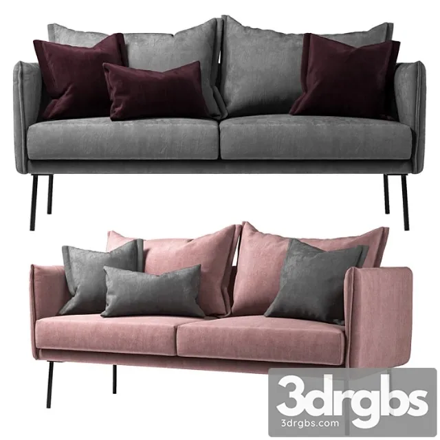 Samt-sofa ivy (2-sitzer)