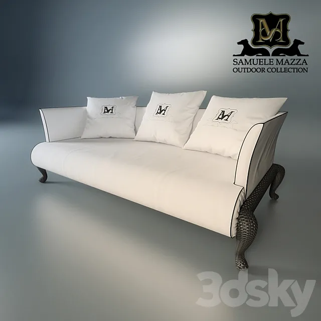 Samuele - mazza _ Canopo sofa 3DModel