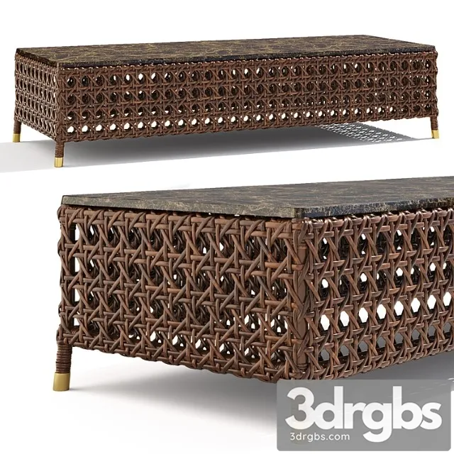 Samuele mazza rigel rectangular table 2 3D Model Download