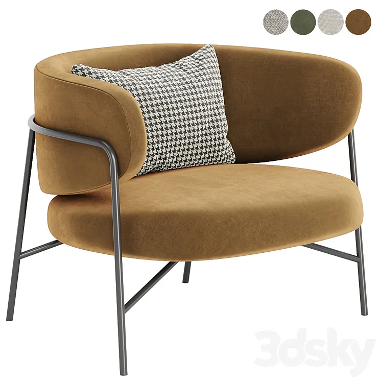 Samurai armchair by Archirivolto 3D Model Free