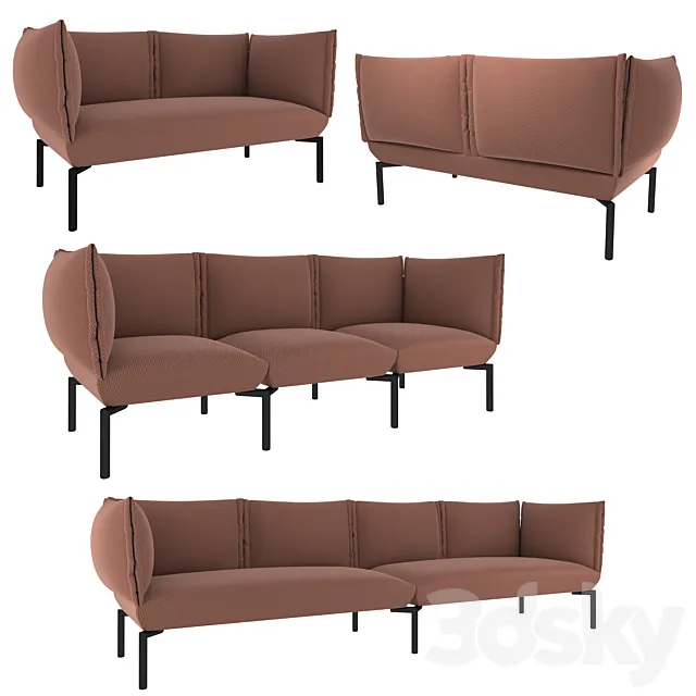 Sancal CLICK | Sofa with soft armrests 3DModel