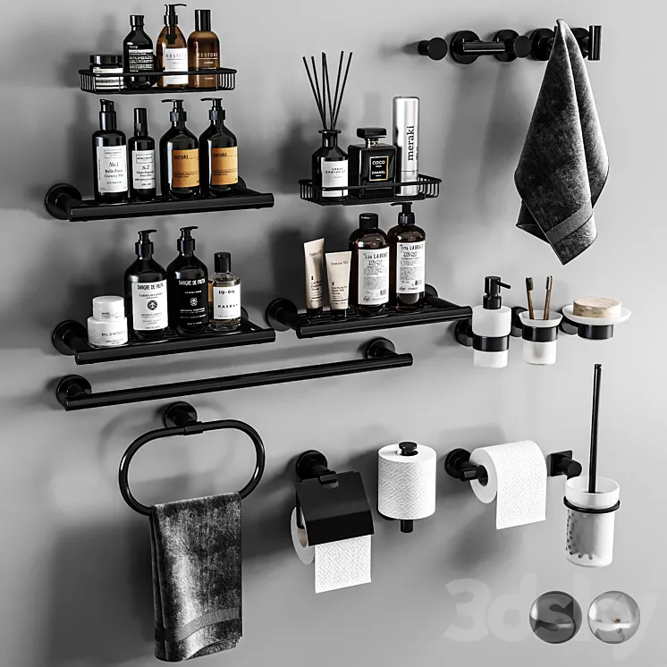 Sanco Galaxy Bathroom accessories 31 3D Model Free