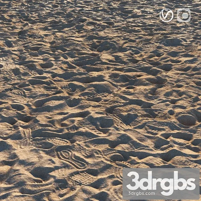 Sand Beach Material 3D Model Free