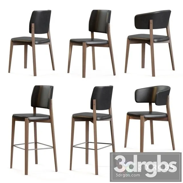 Sandlerseating Dixie Chair 3D Model Free