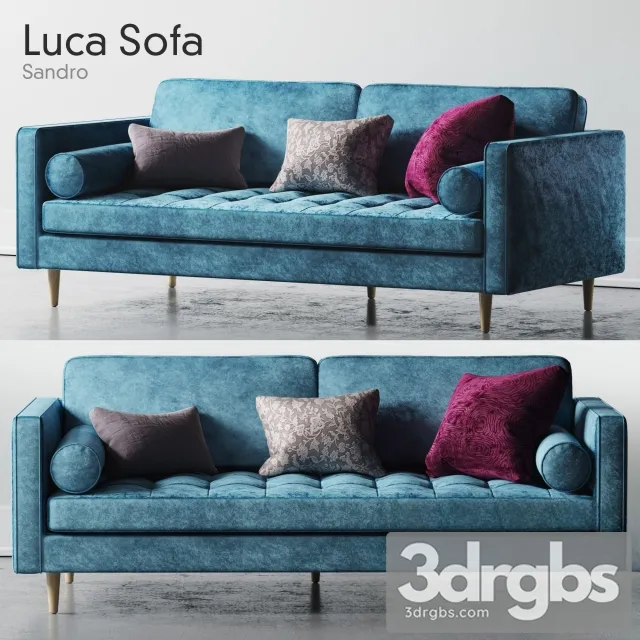 Sandro Luca Sofa 01 3D Model Free