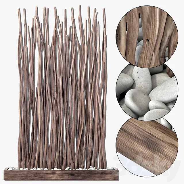 Sang crooked decor pebble n2 3D Model