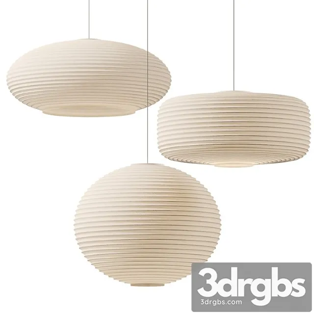 Sansho Paper Pendant Lights 3D Model Free