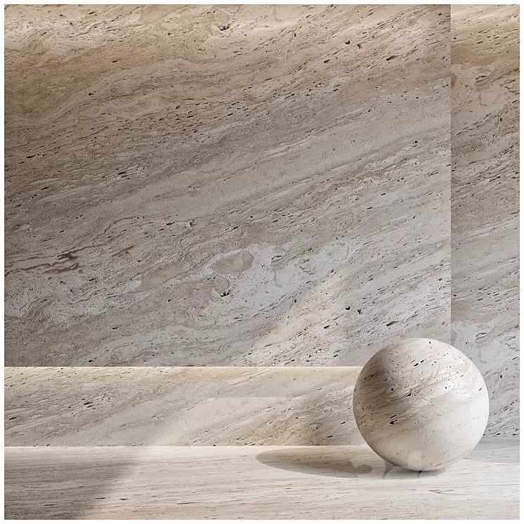 Santa Caterina Zena Travertine 3D Model Free