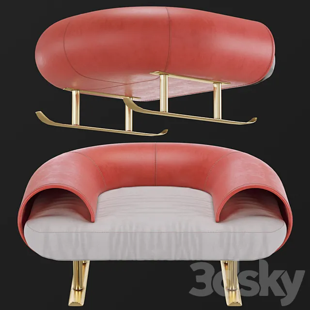 Santa Claus Chair 3DModel