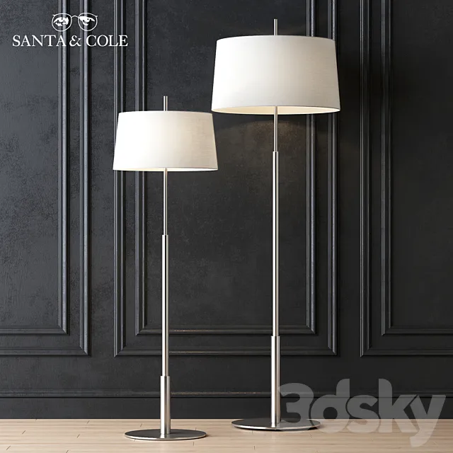 Santa & Cole _ Floor Lamp Diana 3D Model