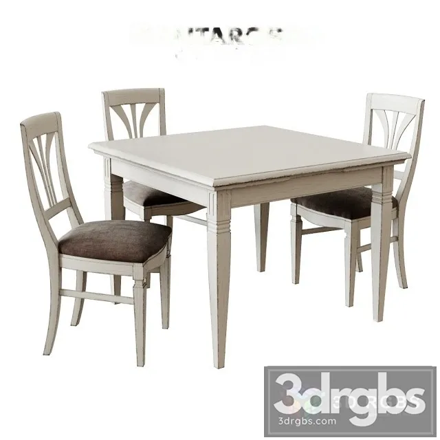 Santarossa Bellavista Table and Chair 3D Model Free