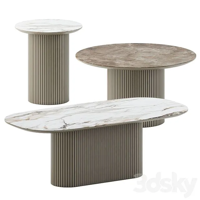 Santiago Coffee tables by Boconcept 3D Model