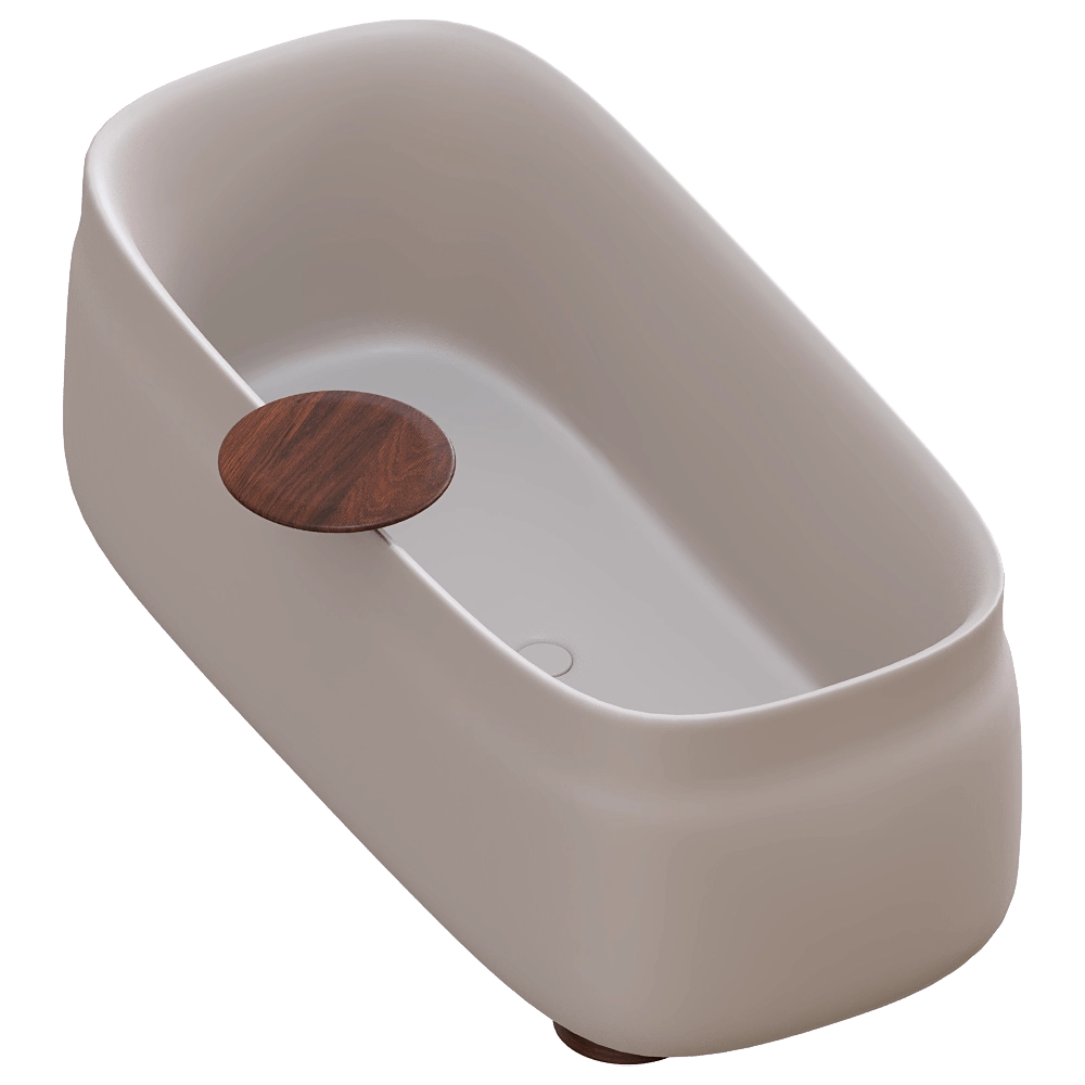 Sanycces - Bathtub Duna with integrated table 3D Model