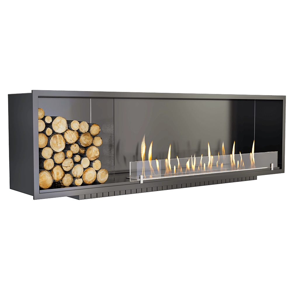 SappFire - Built-in fireplace with firewood 3D Model