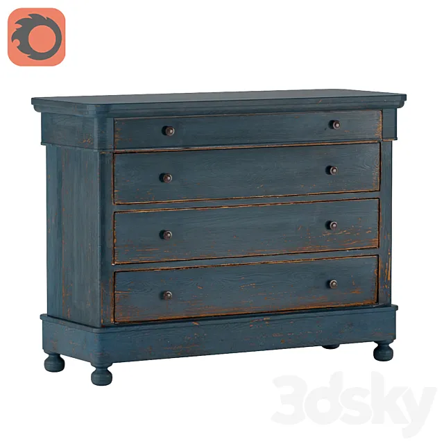 Sarreid blue waves cabinet Free Download