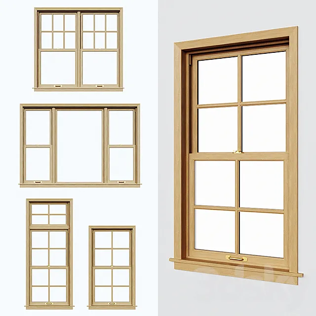 Sash windows \ Double hung \ Sliding sash 3DModel