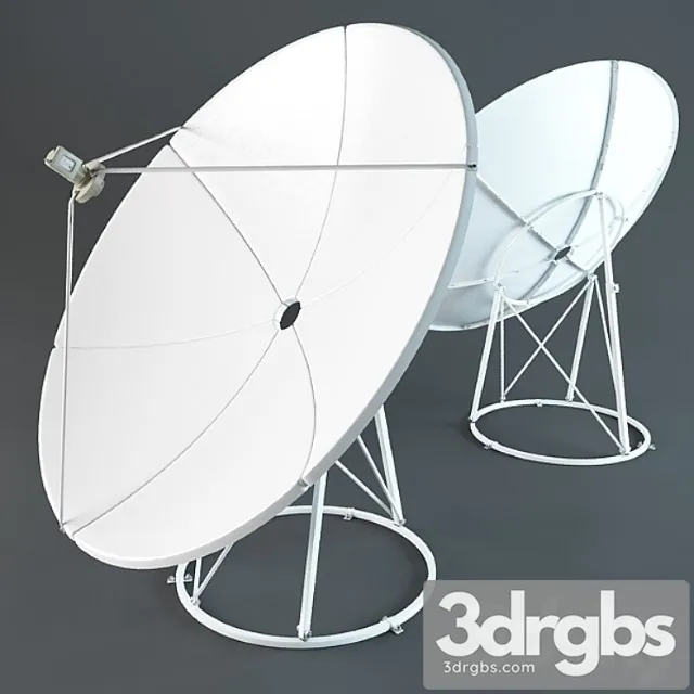 Satellite Antenna 3D Model Free