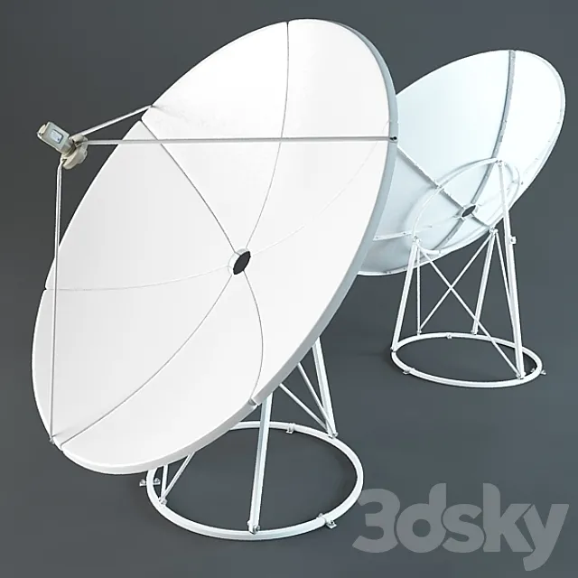 Satellite antenna 3D Model