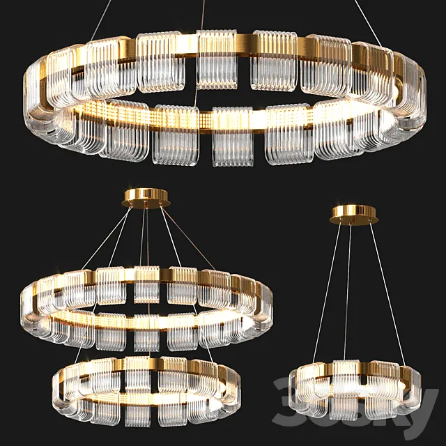 Saturno LED Chandelier 3D Model