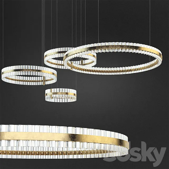 Saturno Pendant Chandelier Baroncelli 3DModel