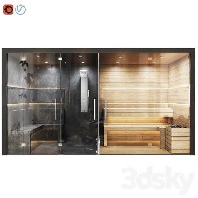 Sauna 3D Model