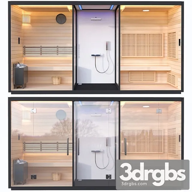 Sauna 4 1 3D Model Free