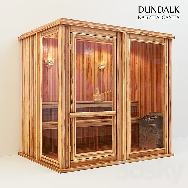 Sauna cabin DUNDALK 3D Model