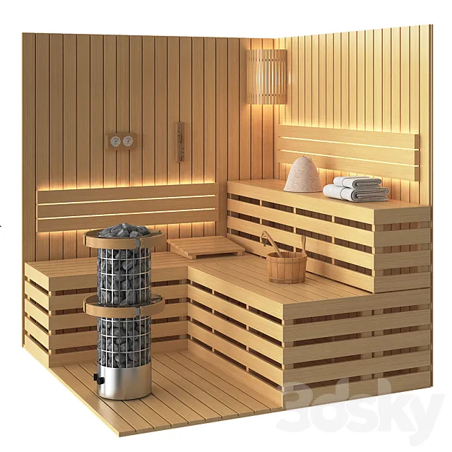 Sauna set 3DModel