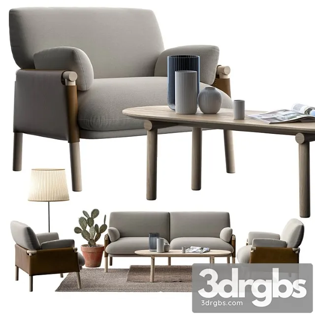 Savannah sofa 2 3D Model Free