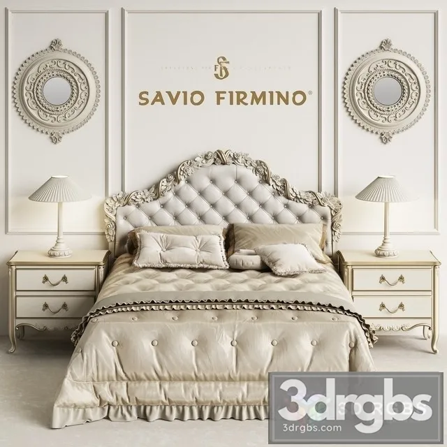 Savio Firmino 1696 Bed 3D Model Free