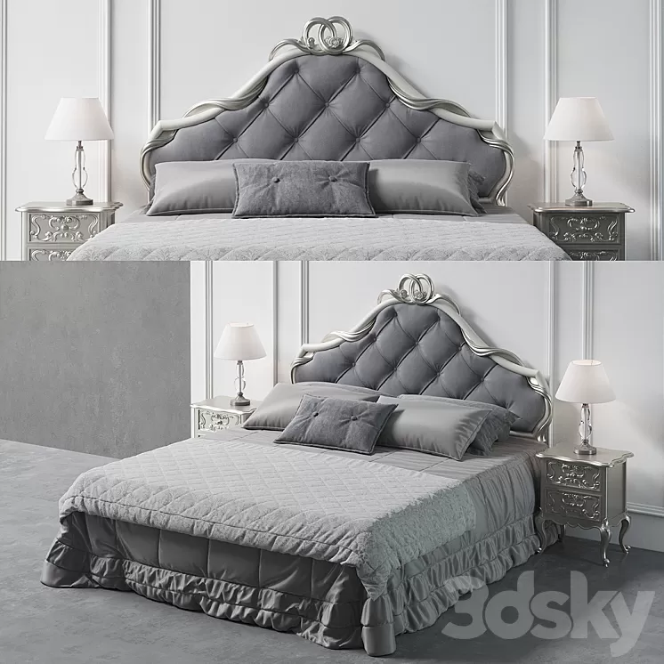 Savio Firmino Bed 1958 3D Model
