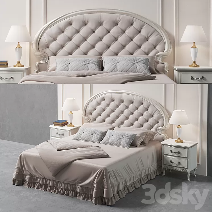 Savio Firmino Bed 1991 and 1953 3D Model