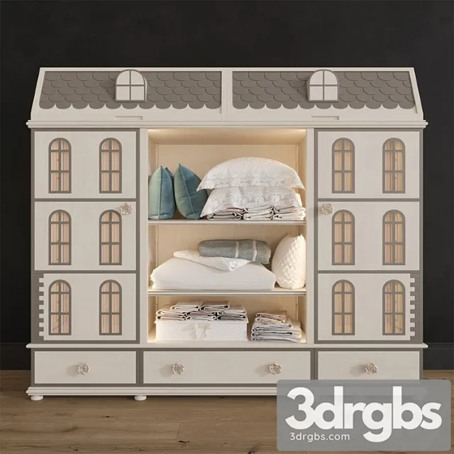 Savio Firmino Dolls Wardrobe 3D Model Free