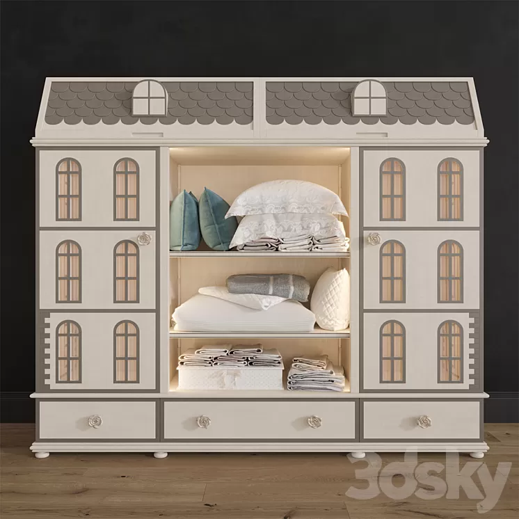 Savio Firmino Dolls Wardrobe 3D Model