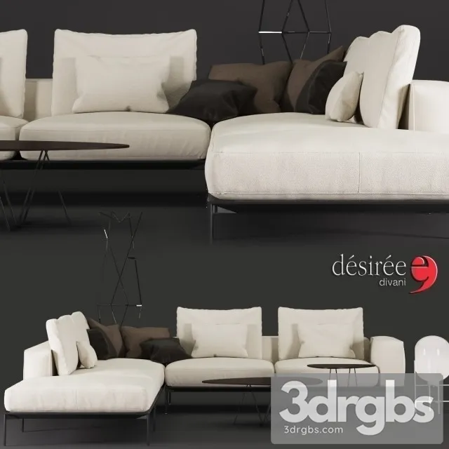 Savoye Desiree Divani Sofa 3D Model Free