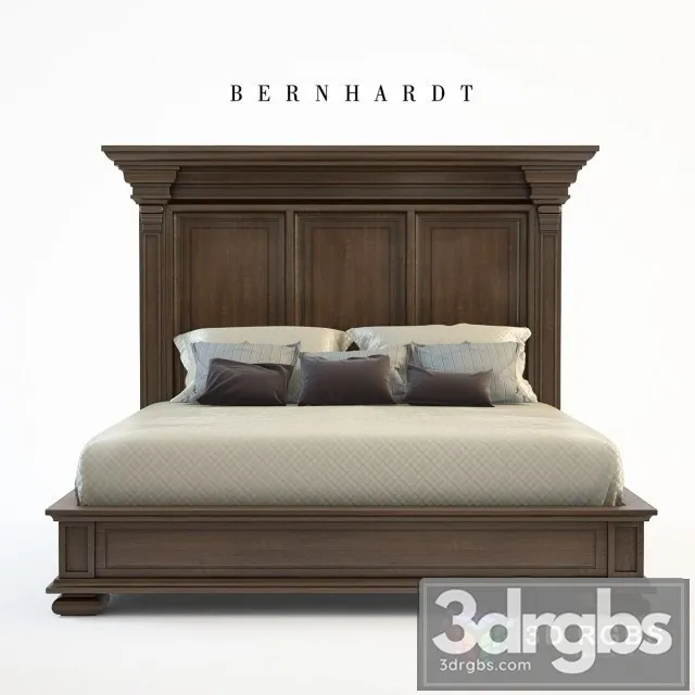 SAWA Bernhardt Huntington Panel Bed 3D Model Free