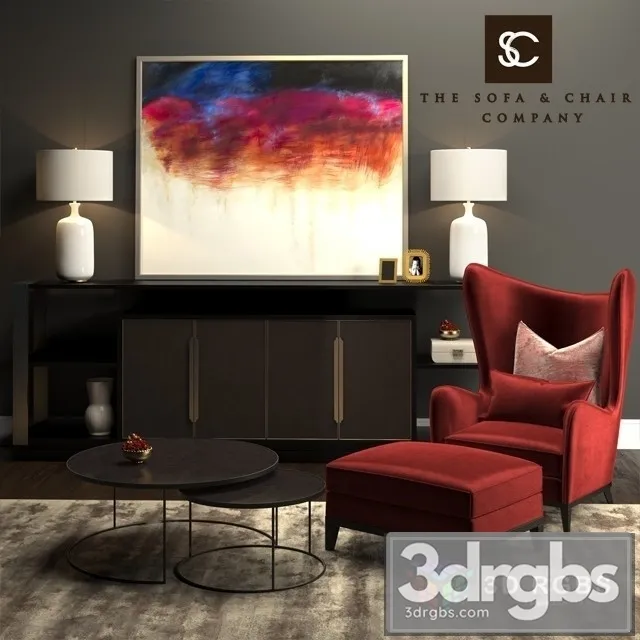 SC The Sofa And Chair 3D Model Free