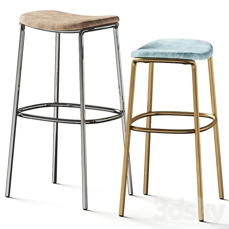 Scab Design Trick Pop Bar Stools 3D Model Free