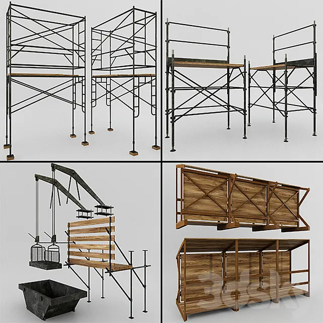Scaffolding and structures 3D Model