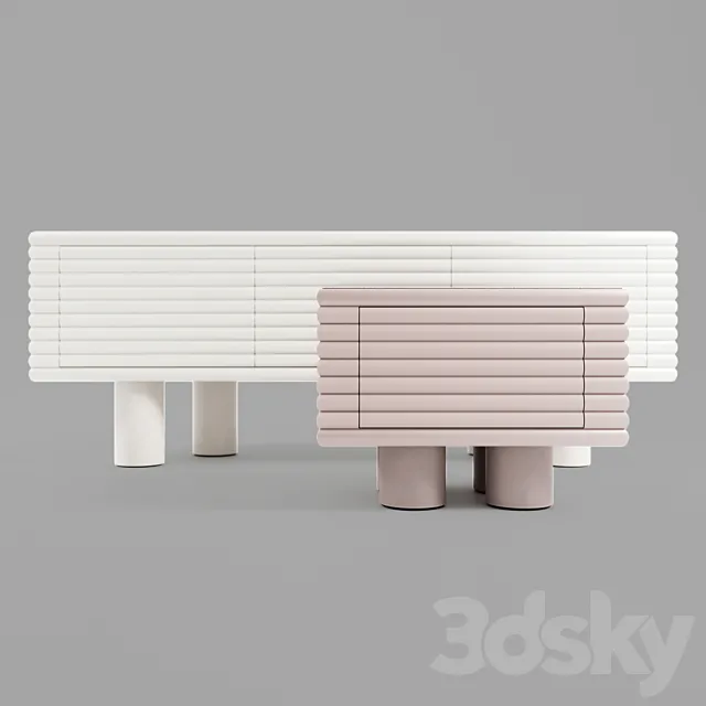 Scala Sideboard & Scala Chest of Drawers 3DModel