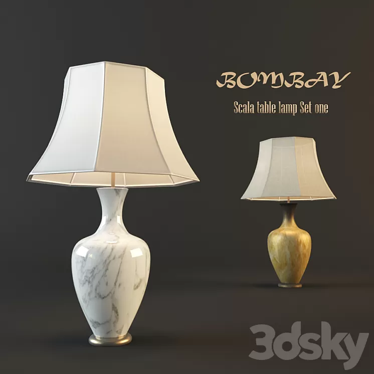 Scala Table Lamp Set One 3D Model
