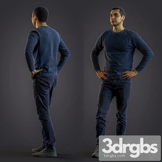 Scan Man 6 3D 3D Model Free